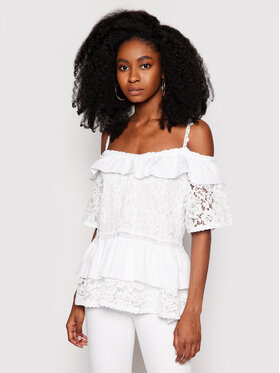 Guess Guess Halenka W1GH0N WDXL0 Bílá Regular Fit