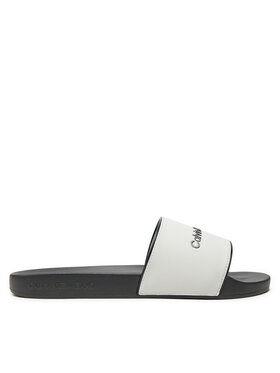 Calvin Klein Jeans Calvin Klein Jeans Klapki Slide Institutional YM0YM01019 Biały