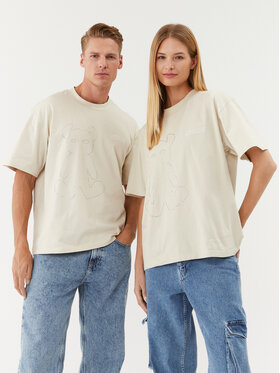 2005 2005 T-Shirt Horned Lucy Μπεζ Oversize
