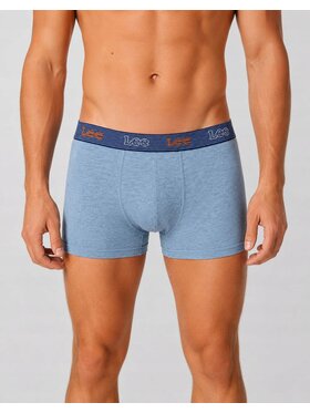 Lee Lee Bokserki Arjay 3 Pack Cotton Elastane Trunks Niebieski