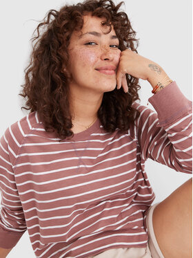 aerie aerie Блуза 078-5495-2468 Кафяв Regular Fit