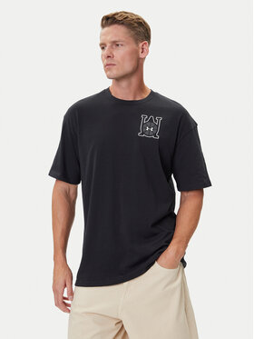 Under Armour Under Armour Tricou Hoops Courtside 6003686 Negru Oversize