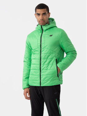 4F 4F Geacă de iarnă 4FAW23TDJAM245 Verde Regular Fit