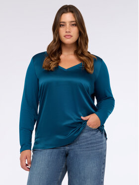 Fiorella Rubino Fiorella Rubino Bluzka G251L008563N025 Turkusowy Regular Fit