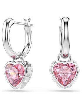 Swarovski Swarovski Kolczyki Chroma serca 5757814 Srebrny