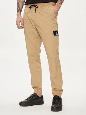 Calvin Klein Jeans Calvin Klein Jeans Jogger kelnės Monologo Badge J30J325114 Smėlio Skinny Fit