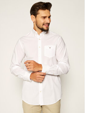 Gant Gant Košulja The Broadcloth Reg 3046400 Bijela Regular Fit