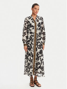 Devotion TWINS Devotion TWINS Sukienka letnia Armoni 025.306G Czarny Loose Fit