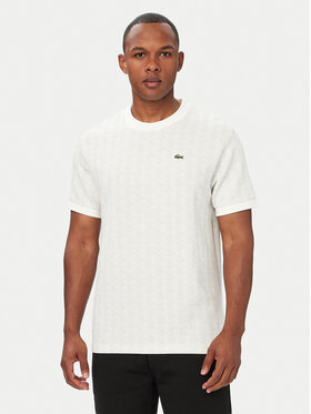 Lacoste Lacoste Тишърт TH1197 Бежов Regular Fit