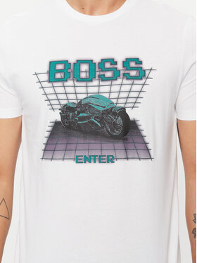 Boss T-shirt Teenter 50503551 Bijela Regular Fit