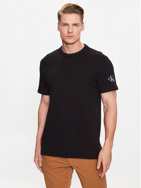 Calvin Klein Jeans Calvin Klein Jeans Marškinėliai J30J323489 Juoda Regular Fit