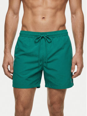 Tommy Hilfiger Tommy Hilfiger Szorty kąpielowe UM0UM03477 Zielony Regular Fit