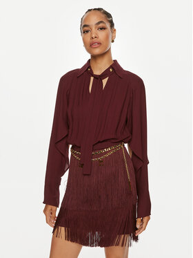 Elisabetta Franchi Elisabetta Franchi Rochie cocktail AB-654-46E2 Vișiniu Regular Fit