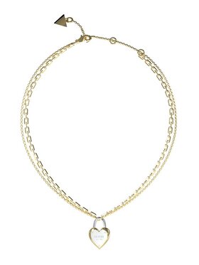 Guess Guess Naszyjnik JUBN04208JWYGRHT-U Złoty