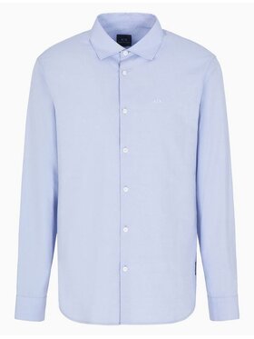 Armani Exchange Armani Exchange Camicia 6DZC22 ZN5SZ Celeste Regular Fit