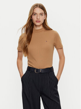 Tommy Hilfiger Tommy Hilfiger Тишърт New Cody WW0WW40586 Бежов Slim Fit