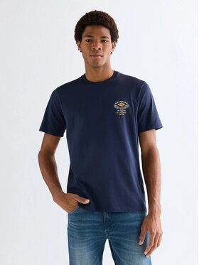Wrangler Wrangler T-Shirt SMALL AMERICANA TEE Niebieski Regular Fit