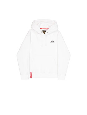 Alpha Industries Alpha Industries Mikina Basic Small Logo Hoodie Biela Regular Fit