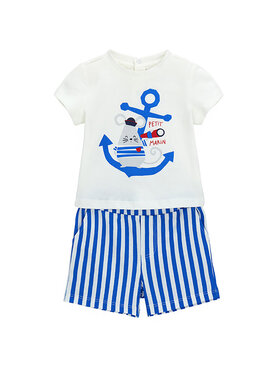 Original Marines Original Marines Комплект тишърт и панталонки DFP6041BM Бял Regular Fit