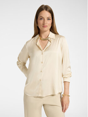 Elena Mirò Elena Mirò Koszula 5127P300366N002 Kremowy Regular Fit