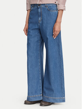 Weekend Max Mara Weekend Max Mara Teksad Vega 2625186021 Sinine Wide Leg