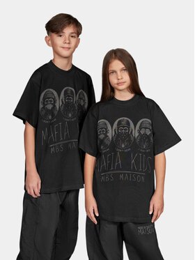 MADE BY SOCIETY MADE BY SOCIETY T-Shirt MAFIA KIDS - T37837 Czarny Basic Fit