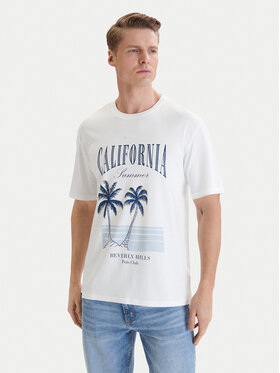 Beverly Hills Polo Club Beverly Hills Polo Club T-Shirt W126-BHMTS-1020-01P Bílá Regular Fit