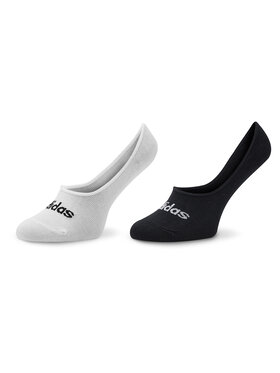 adidas adidas Kotníkové ponožky Thin Linear Ballerina Socks 2 Pairs HT3448 Bílá