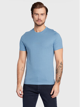 Guess Guess Tričko M2YI72 I3Z11 Modrá Slim Fit