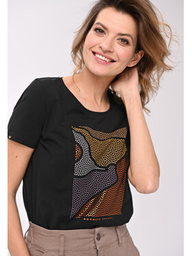 Volcano Volcano T-Shirt L02048-W24 Czarny Regular Fit