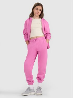 4F 4F Pantaloni da tuta 4FJRAW25TTROF1616-54S Rosa Regular Fit