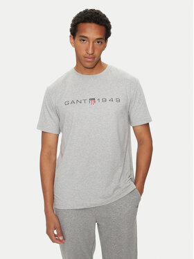 Gant Gant Tricou Graphic 2003242 Gri Regular Fit
