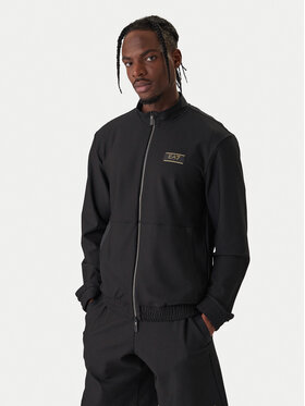 EA7 Emporio Armani EA7 Emporio Armani Džemperis ar kapuci 7M001338 AF21099 UC001 Melns Regular Fit
