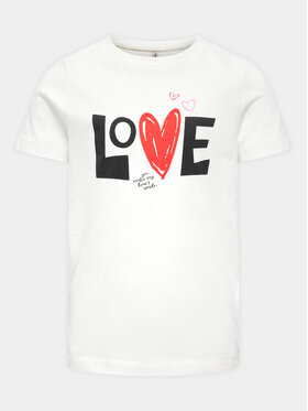 Kids ONLY Kids ONLY T-shirt Loovi 15317866 Bijela Regular Fit