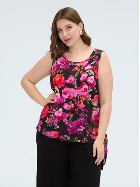 Fiorella Rubino Fiorella Rubino Bluzka 2083T002468N0Z3 Czarny Regular Fit