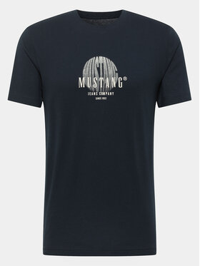 Mustang T-shirt Austin 1015646 Tamnoplava Regular Fit