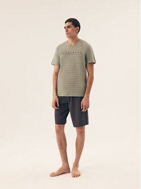 Henderson Henderson Piżama 42635 Zielony Regular Fit