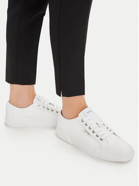 Calvin Klein Calvin Klein Trampki Vulc Lace Up Low Lth HW0HW03077 Biały