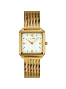 Obaku Obaku Zegarek V309LXGWMG Złoty