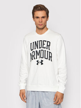 Under Armour Under Armour Bluză Ua Rival Terry 1361561 Alb Loose Fit
