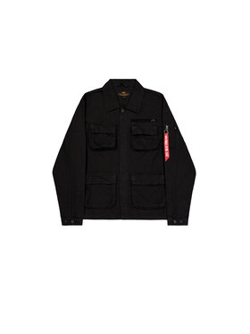 Alpha Industries Alpha Industries Koszula Ripstop Cargo Overshirt Czarny Regular Fit