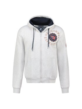 Geographical Norway Geographical Norway Bluza WZ3027H/GN-Blended Grey Szary Regular Fit