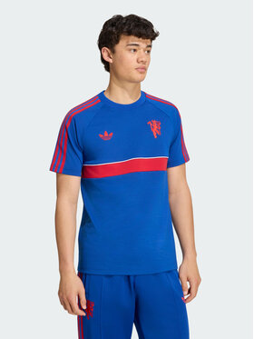 adidas adidas T-Shirt 171602 Niebieski jasny Slim Fit