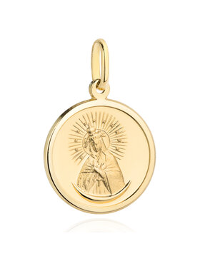 Fugart Fugart Naszyjnik Medalik złoty Matka Boska Ostrobramska FUG5-9-M00107-2 Złoty