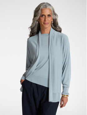 Elena Mirò Elena Mirò Sweter M568E001954N0A4 Turkusowy Regular Fit