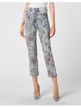 PHILIPP PLEIN PHILIPP PLEIN Jeansy 4435 Světle modrá