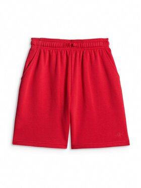 4F 4F Szorty sportowe BASIC+ Czerwony Regular Fit