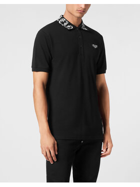 PHILIPP PLEIN PHILIPP PLEIN Polo 9409 Czarny Slim Fit