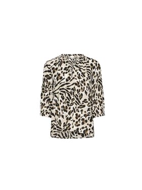 ICHI ICHI Camicia ihmarrakech aop sh6 Marrone Regular Fit