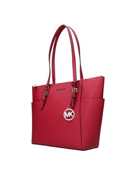 Michael Kors Michael Kors Torebka Red Leather Shoulder Czerwony